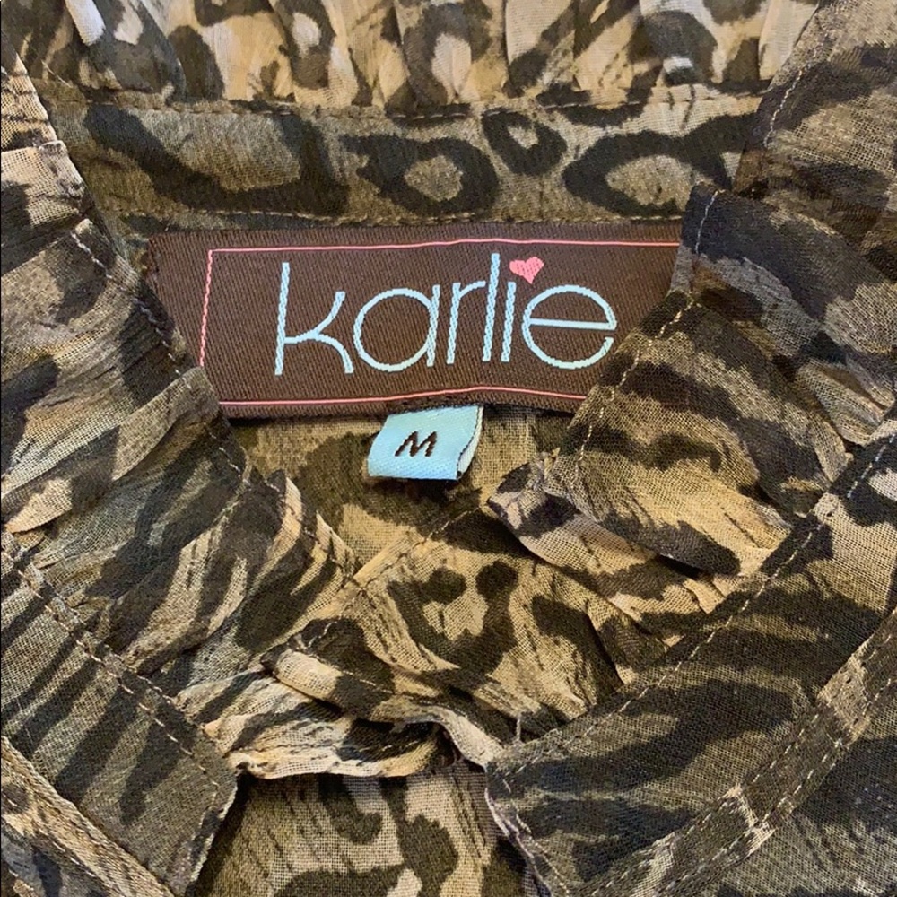Beautiful Karlie sheer animal print top - Picture 5 of 6